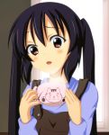  brown_eyes cup k-on! long_hair manabe_nodoka nakano_azusa naruse_kaoru steam twintails 