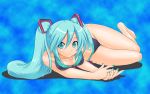  blue hatsune_miku swimsuit vocaloid wet 