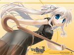  blue_eyes blush china_dress chinese_clothes long_hair mabinogi nao open_mouth see-through silver_hair staff thighhighs twintails wallpaper 