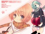  scarf school_uniform unohana_tsukasa valentine wallpaper yano_mirura 