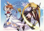  fate_testarossa mahou_shoujo_lyrical_nanoha tagme takamachi_nanoha thigh-highs 