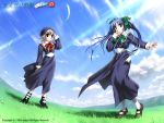  school_uniform tsukishiro_hikari wallpaper wind wind_a_breath_of_heart 