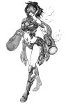  arm_cannon bulub doom_(game) genderswap mancubus monochrome monster personification pointy_ears weapon 
