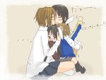  akiyama_mio blush family hug if_they_mated k-on! long_hair multiple_girls short_hair tainaka_ritsu yuri 