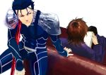  brown_hair fate/stay_night fate_(series) hali highres kotomine_kirei lancer male red_eyes 