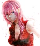  breasts cleavage final_fantasy final_fantasy_xiii highres lightning_farron long_hair pink_hair 