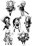  6+girls chibi highres katarina_(league_of_legends) kayle league_of_legends miss_fortune morgana multiple_girls nidalee sarah_fortune school_uniform sivir sona sona_buvelle soraka 