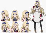  blue_eyes cecilia_alcott character_sheet curly_hair drill_hair hairband headband infinite_stratos kurashima_tomoyasu long_hair official_art open_mouth pantyhose ponytail production_art very_long_hair 