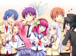  axe hat hinata_(angel_beats!) kousetsu naoi_ayato noda_(angel_beats!) otonashi_(angel_beats!) paintbrush school_uniform serafuku snow_bunny tachibana_kanade tail tachibana_kanade weapon yui_(angel_beats!) yuri_(angel_beats!) 