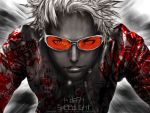  k_dash orange_glasses tagme the_king_of_fighters white_hair 