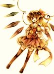  bad_id blonde_hair flandre_scarlet hat red_eyes side_ponytail solo thighhighs touhou wings wiriam07 