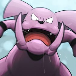  absurdres fangs granbull highres looking_at_viewer no_humans open_mouth pink_fur pokemon pokemon_(creature) solo spicyichizo tusks upper_body 