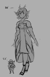  dragon_horns giant giantess highres horns larger_female light_dragon_(zelda) link princess_zelda sihagen size_comparison source_request the_legend_of_zelda the_legend_of_zelda:_tears_of_the_kingdom 