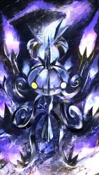  animate_object chandelier chandelure full_body highres mega_chandelure mega_pokemon no_humans pemuchi_(chikuwa_3296) pokemon pokemon_(creature) purple_nails 