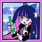  ahegao beer lowres meltup panty_&amp;_stocking_with_garterbelt pink stocking_(character) stocking_(psg) 
