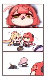  alice_thymefield animal_ears fox_ears head_bump heterochromia hoshimi_miyabi kamanosuke_(zenless_zone_zero) kuroij long_hair multiple_girls rabbit_ears tsukishiro_yanagi ukinami_yuzuha vivian_(zenless_zone_zero) vivian_banshee zenless_zone_zero 