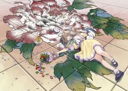  1girl absurdres ahoge american_flag baby_animal bird black_shoes blonde_hair bouquet braid brazilian_flag bunting canadian_flag capelet chick closed_eyes closed_mouth collared_shirt confetti danish_flag duck duckling dutch_flag flag flags_of_all_nations floral_print floral_print_skirt flower french_flag full_body german_flag glasses green_ribbon gun hair_flower hair_intakes hair_ornament hair_ribbon handgun hat highres irish_flag italian_flag japanese_flag koze_niire lace-trimmed_capelet lace-trimmed_socks lace_ribbon lace_trim lying mary_janes medium_hair neck_ribbon nijisanji norwegian_flag on_back on_floor people's_republic_of_china_flag petticoat polka_dot polka_dot_shirt polka_dot_skirt print_skirt puffy_short_sleeves puffy_sleeves purple_flower purple_trim red_flower ribbon round_eyewear shirt shoes short_sleeves signature skirt skirt_set sleeping socks solo south_korean_flag spanish_flag string_of_flags swedish_flag swiss_flag tile_floor tile_mosaic tiles twin_braids twitter_username undershirt union_jack unworn_hat unworn_headwear virtual_youtuber weapon white_capelet white_hat white_ribbon white_shirt white_socks yaguruma_rine yaguruma_rine_(1st_costume) yellow_flower yellow_shirt yellow_skirt 