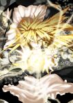  aiming_at_viewer blonde_hair hakkero hat kirisame_marisa light long_hair magic magic_circle master_spark mini-hakkero open_mouth outstretched_arms outstretched_hand pov_aiming solo soubi star touhou yellow_eyes 