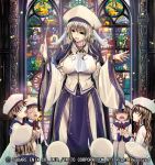  age_difference breasts child closed_eyes eyes_closed hat large_breasts open_mouth square_enix stained_glass tana_(garyuh-chitai) yuukyuu_no_sharin 