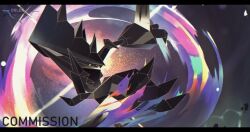  artist_name blurry claws commentary commission letterboxed necrozma no_humans orlek pokemon pokemon_(creature) pokemon_focus solo swiping 