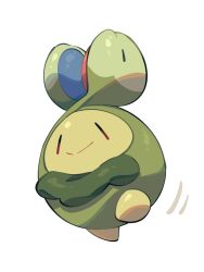  budew closed_mouth colored_skin full_body green_skin no_humans pokemon pokemon_(creature) pokemon_focus smile solo white_background yumeminoideyu2 |_| 