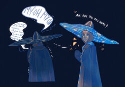 1boy blue_background elden_ring fromsoftware hat male male_focus male_only mask mature_male pixiv preceptor_seluvis qur0704 robe