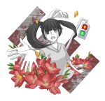  bad_id ballpen black_hair crosswalk extra_arms flower monoko stoplight tears traffic_light twintails yume_nikki 