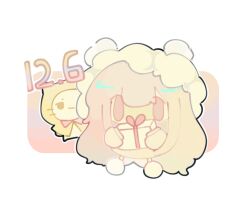  1girl :3 absurdly_long_hair animal beanie birthday blunt_bangs bow bowtie brown_eyes cat chibi chinese_commentary cloak closed_mouth clothed_animal commentary_request covered_mouth dated ear_covers fur_hat gift hat holding holding_gift hood hood_up hooded_cloak long_hair long_sidelocks long_sleeves momo_(nikki) nikki_(nikki) nikki_(series) outline pink_hair pom_pom_(clothes) pom_pom_beanie puffy_long_sleeves puffy_sleeves red_bow red_bowtie shoes sidelocks sleeves_past_fingers sleeves_past_wrists smile solid_oval_eyes sweater traditional_bowtie very_long_hair vk34526402 wavy_hair whiskers white_background white_cat white_hat white_outline white_shoes yellow_cloak yellow_sweater 