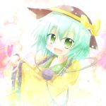  green_eyes hat komeiji_koishi smile solo touhou yuya_(minus-k) yuya_(pixiv) 