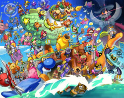  absolutely_everyone annotated antasma artist_name baby_luigi baby_mario beanstar bee beef_(mario) bird blitty_(mario) blue_sky boo_(mario) bowser bowser_jr. brickle brock_(mario) broque_monsieur buddy_(mario) bug bumbleshoot cackletta captain_boo captain_goomba captain_koopa_troopa captain_shy_guy clouds cobalt_star commentary_request connie_(mario) corporal_paraplonk dark_stone_(mario) dieter_(mario) dorrie dreambunny dulles_(mario) ecks_(mario) ellow_(mario) everyone fawful flag geno_(mario) gloves gobblick goomba gorumbla green_hat green_shirt guardarm hat helmet_zok_trooper highres in-franchise_crossover ireen_(mario) jet_zok_trooper kaley_(mario) kamek koopa_clown_car koopa_paratroopa koopa_troopa krode loog_(mario) looking_to_the_side luigi maribou_(supermaribou) mario mario_&amp;_luigi:_bowser's_inside_story mario_&amp;_luigi:_brothership mario_&amp;_luigi:_dream_team mario_&amp;_luigi:_paper_jam mario_&amp;_luigi:_partners_in_time mario_&amp;_luigi:_superstar_saga mario_&amp;_luigi_rpg mega_snaptor midbus millton newsboy_cap paper_mario paper_mario_(character) popple_(mario) prince_dreambert princess_peach princess_shroob private_goomp red_flag red_hat red_shirt save_block seagull seedle_r_(mario) sergeant_guy shadow sharpcask shirt shower_fish shroob shroob_saucer shun_(mario) shy_guy sky snaptor snoutlet_(mario) spike_zok_trooper spikely sprite_bulb starlow stuffwell super_mario_bros. ten_(mario) white_gloves wings zeekeeper zokket 