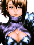  breasts brown_hair cleavage cleavage_cutout copyright_request fumio_(rsqkr) humio solo turtleneck 