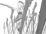  drill_hair fate/stay_night fate_(series) field_of_blades grayscale greyscale gun hat magical_girl magical_musket mahou_shoujo_madoka_magica monochrome rifle sketch solo thigh-highs thighhighs tomoe_mami twin_drills twintails unlimited_blade_works weapon yu-tan 