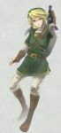  blue_eyes gloves hat link long_image namagusuku nintendo pointy_ears shield sword tall_image the_legend_of_zelda twilight_princess weapon 