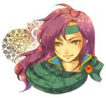 faris_scherwiz final_fantasy final_fantasy_v headband kurai_(artist) kurai_(campanella) long_hair lowres purple_hair smile solo 
