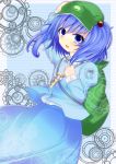  absurdres blue_hair highres kawashiro_nitori key kyuushiki solo touhou 