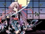  butterfly japanese_clothes moon sword tagme 