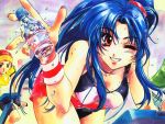  bottle chidori_kaname exercise full_metal_panic full_metal_panic! shikidouji sweat wallpaper water_bottle 