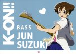  absurdres bass_guitar casual character_name guitar highres instrument k-on! short_twintails solo suzuki_jun title_drop twintails 