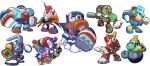  aquaman astroman capcom chibi clownman duo_(rockman) frostman grenademan kin_niku rockman rockman_(classic) rockman_8 searchman swordman tenguman 