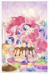  alligator animal animal_focus applejack aqua_eyes baking blonde_hair blue_eyes blueberry border bowl cake chef_hat cowboy_hat crocodilian cutie_mark eyelashes fluttershy flying food fruit green_eyes gummy_(my_little_pony) hat headies highres icing indoors long_hair mouth_hold multicolored_hair my_little_pony my_little_pony:_friendship_is_magic no_humans painting_(medium) pastry_bag pegasus pink_eyes pink_hair pinkie_pie pony_(animal) purple_hair rainbow_dash rainbow_hair rarity_(my_little_pony) slice_of_life sprinkles thick_eyelashes traditional_media twilight_sparkle unicorn violet_eyes watercolor_(medium) whisk white_border winged_unicorn wings 