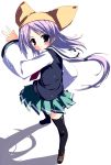  character_request dekarunanshi_mohoro_byoudouin_gachiko_(takesinobu) original school_uniform skirt solo takesinobu thigh-highs thighhighs zettai_ryouiki 