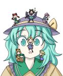  bad_id blush chibi everyone face fusanojou giantess horn hoshiguma_yuugi kaenbyou_rin kisume komeiji_koishi komeiji_satori kurodani_yamame minigirl mizuhashi_parsee multiple_girls open_mouth profile reiuji_utsuho smile subterranean_animism touhou 