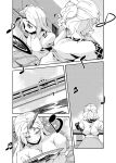  comic horn hoshiguma_yuugi mizuhashi_parsee monochrome touhou 