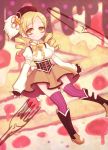  bad_id blonde_hair drill_hair fingerless_gloves gloves hat mahou_shoujo_madoka_magica pinkmm short_hair solo thigh-highs thighhighs tomoe_mami twintails witch's_labyrinth yellow_eyes 