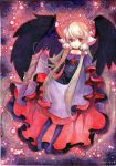  blonde_hair chobits dress freya freya_(chobits) long_hair mosho pantyhose red_eyes solo traditional_media very_long_hair wings 