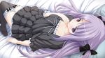  bed game_cg hatsukoi_sacrament purple_eyes purple_hair twintails violet_eyes 