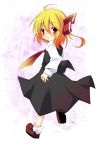  bad_id blonde_hair highres ichihina necktie red_eyes ribbon rumia short_hair solo the_embodiment_of_scarlet_devil touhou youkai 