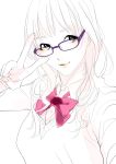  copyright_request glasses lips qualia rough school_uniform simple_background solo v 