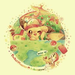  ? arm_up commentary_request copyright_name dodrio english_text gengar green_bag hat highres ho-oh no_humans one_eye_closed open_mouth painting_(medium) pidgey pikachu poke_ball poke_ball_(basic) pokedex pokemon pokemon_(anime) pokemon_(creature) pokemon_the_movie:_i_choose_you! rainbow_feather_(pokemon) spearow traditional_media voltorb watercolor_(medium) watercolor_pencil_(medium) yukichi_0611 