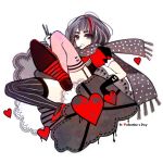  copyright_request garter_belt heart kudo_raichi raichi_(quatsch) scarf solo thigh-highs thighhighs valentine 